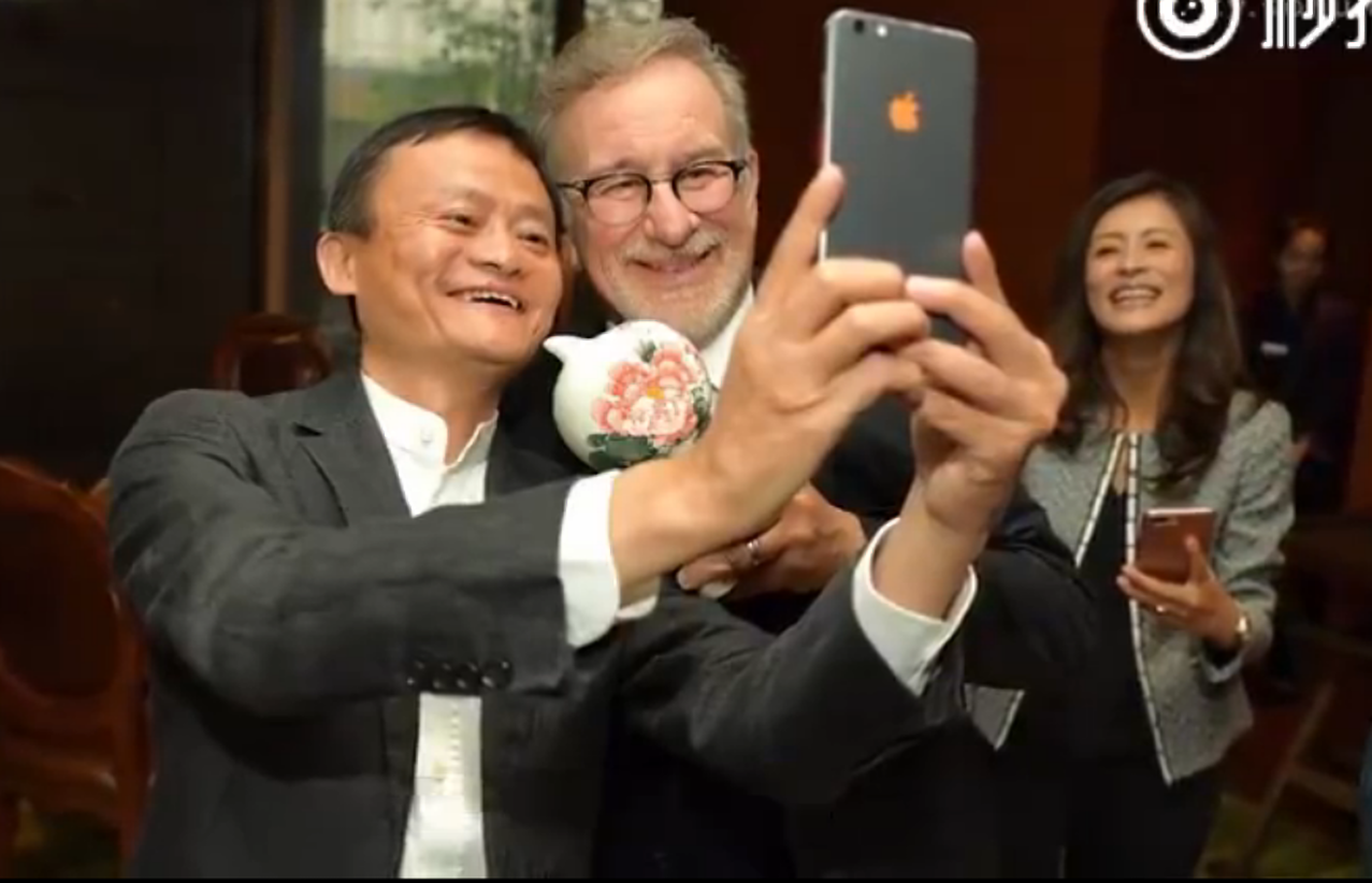 Trending in China: Jack Ma's Selfie With Steven Spielberg Sparks Questions