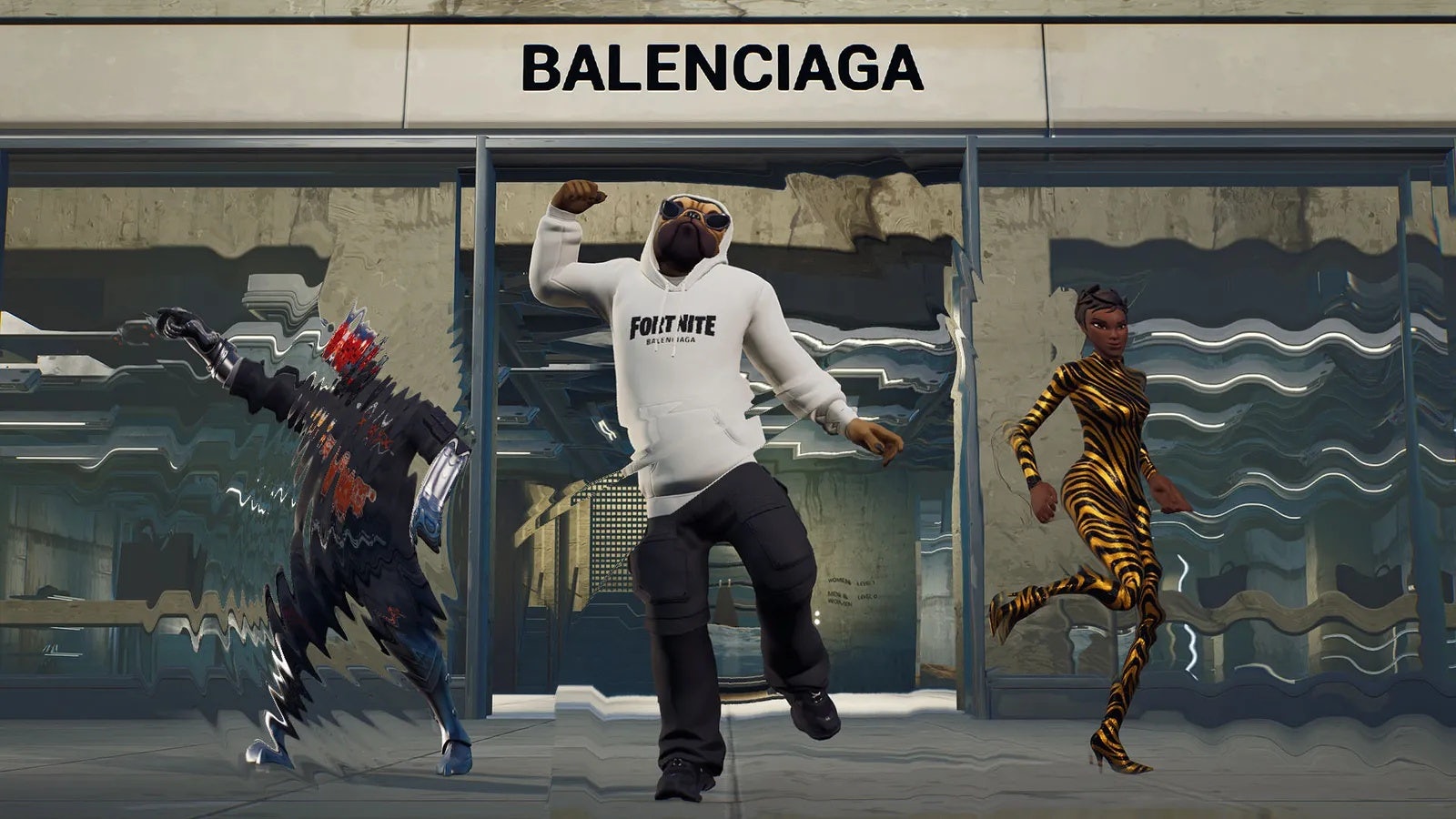 Balenciaga teamed up with Fortnite in 2021 on a phygital partnership. Image: Fortnite
