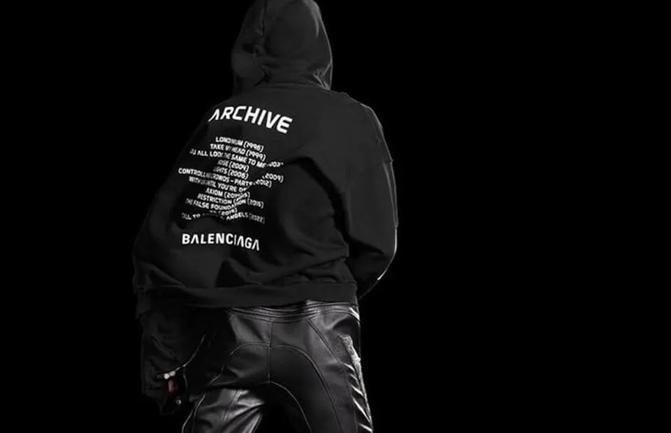 The maison's sonic side project, Balenciaga Music, features NFC-chipped merchandise. Image: Balenciaga