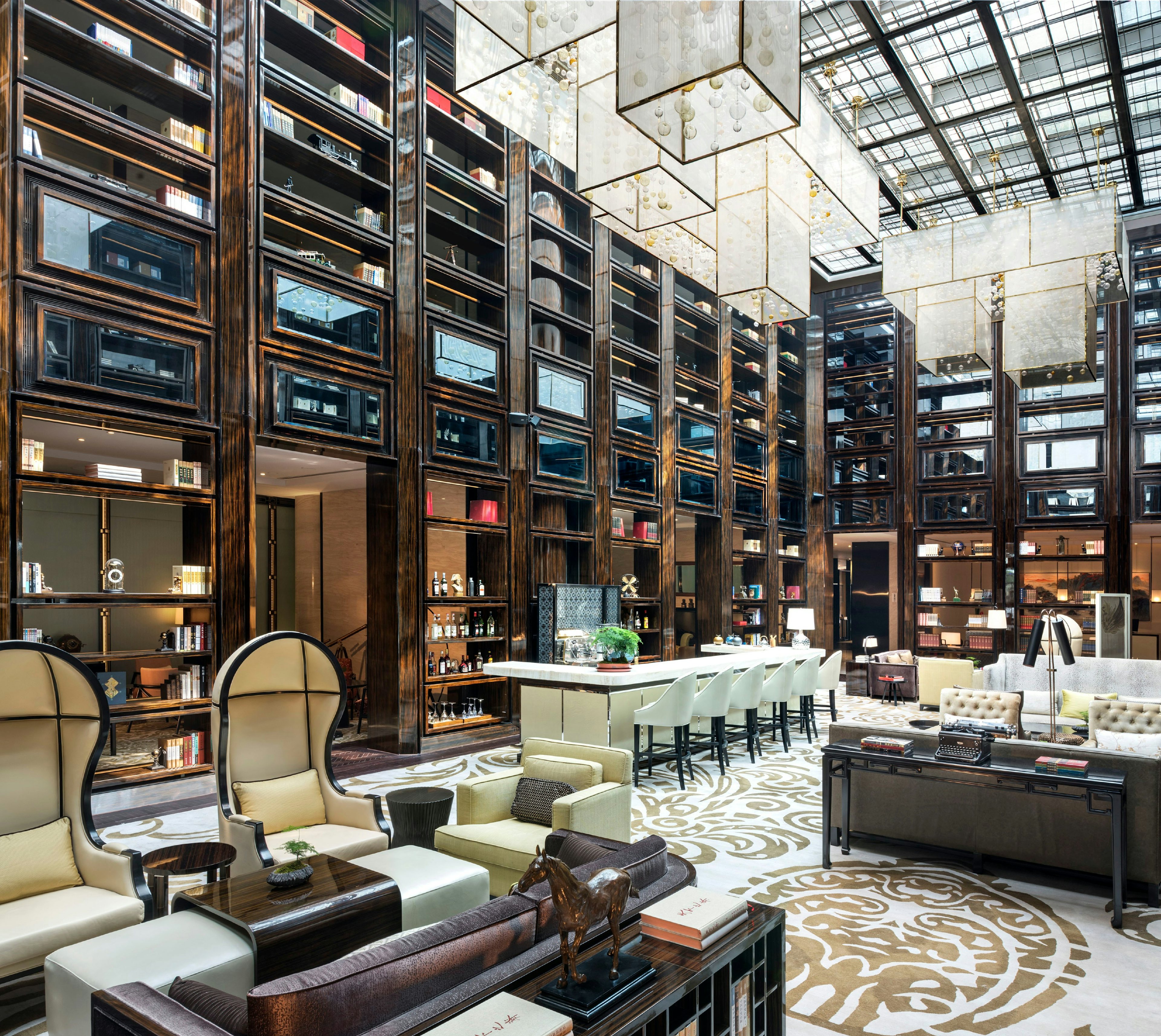 The Lobby Lounge of The Grand Mansion Hotel in Nanjing, which is based off Sun Yat-sen's library. (Courtesy Photo)