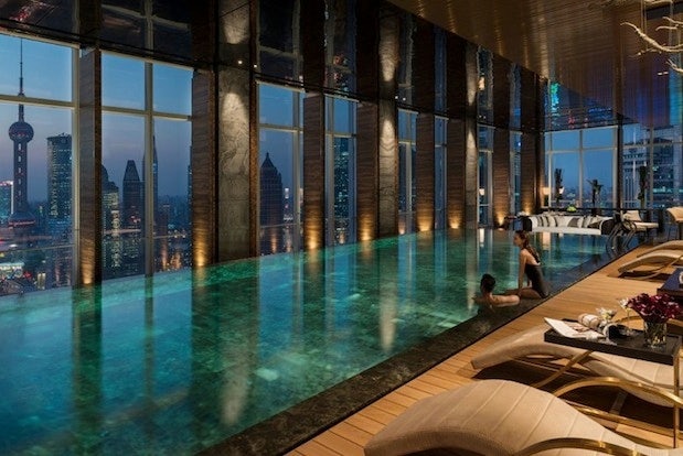 The Four Seasons Hotel Pudong in Shanghai. (Conde Nast Traveler)