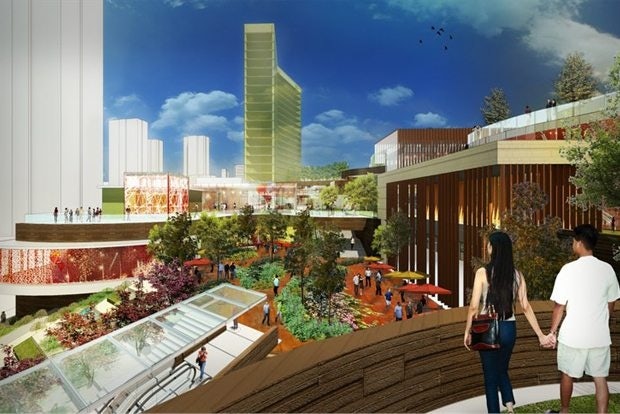 California architecture firm 5+design will create Wuhan's first lifestyle center. (5+design)