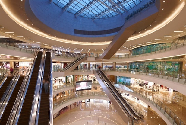 The Mixc luxury mall in Hangzhou. 