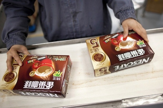 Nestle products in China. (Nelson Ching/Bloomberg)