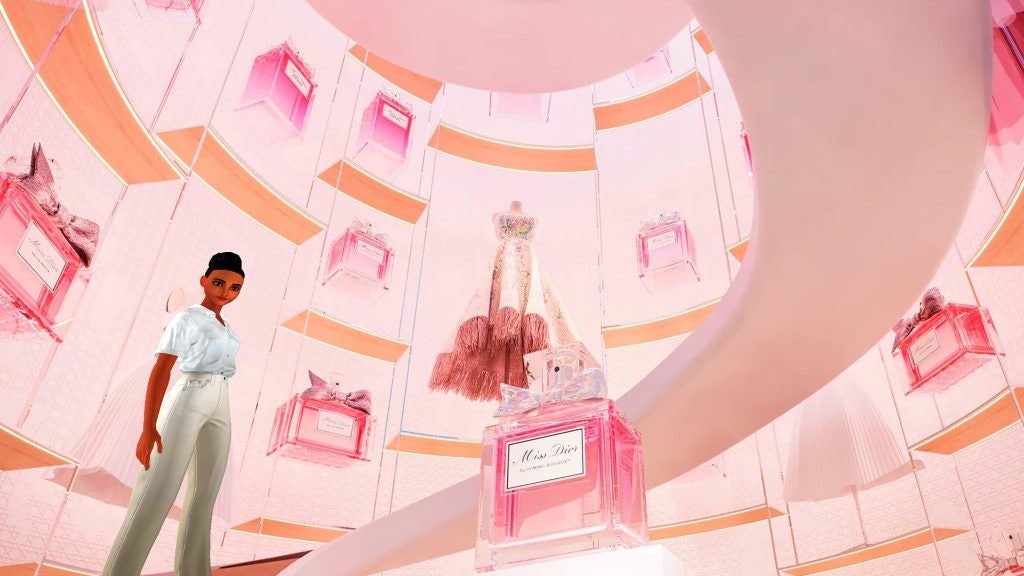 Dior consumers can bring their own digital avatars to life and explore various brand-inspired environments. Photo: Ready Player Me x Dior