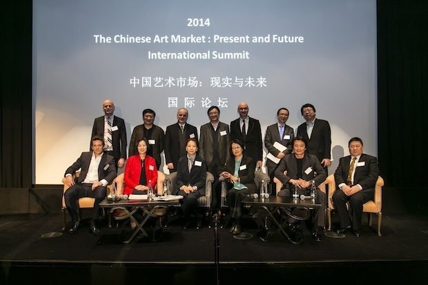 Panelists and presenters at the artnet/CAA summit “The Chinese Art Market – Present and Future,” in New York on March 13. (artnet)