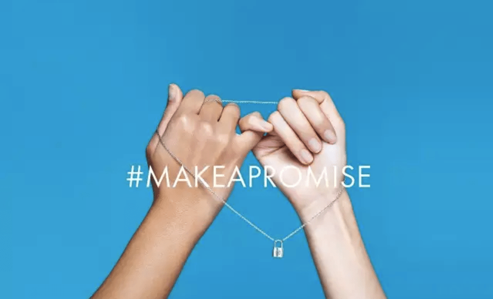 Louis Vuitton promoted its #makeapromise campaign on WeChat in tandem with its global initiative.