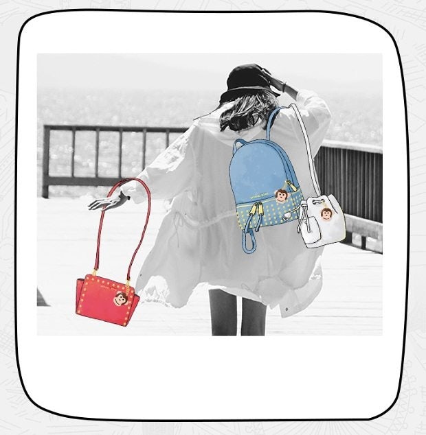 "In" users can embellish their photos with stickers featuring illustrated Michael Kors bags. (Courtesy Photo)
