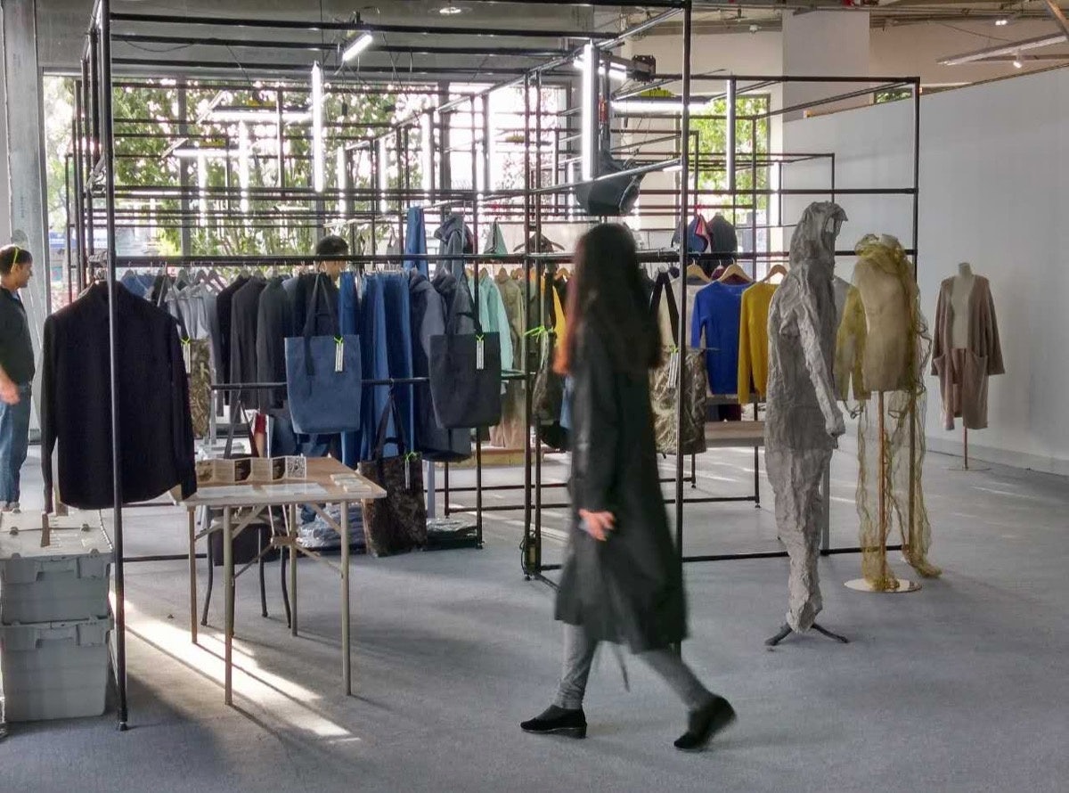 Uncover Lab's presentation of the founders' clothing brands at Beijing Design Week. (Courtesy Photo)