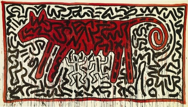 Keith Haring, Untitled (July 11, 1982). (Courtesy of Sotheby's)