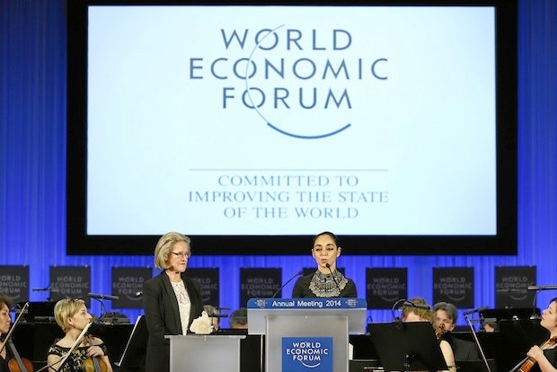 The first day of the 2014 World Economic Forum in Davos, Switzerland. (Flickr/World Economic Forum)