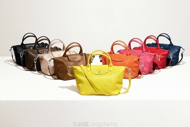 Longchamp is cashing in on China's demand for affordable luxury. (Sina Weibo/Longchamp)