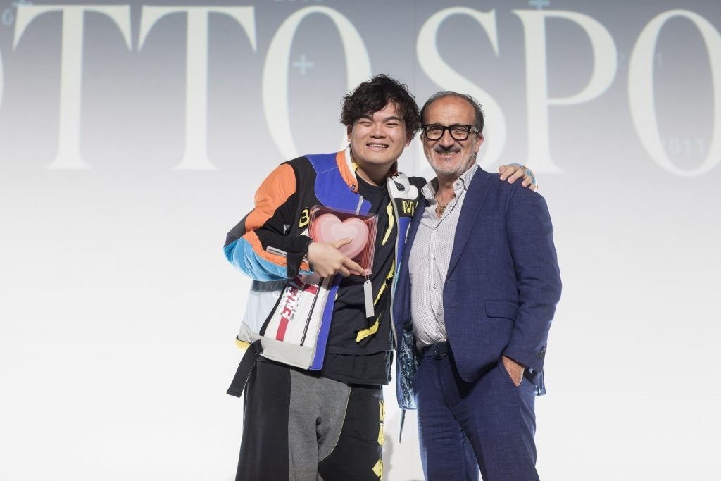 Hong Kong-born designer Hing Fung Jesse Lee won the ITS Sportswear Award. Photo: Giuliano Koren
