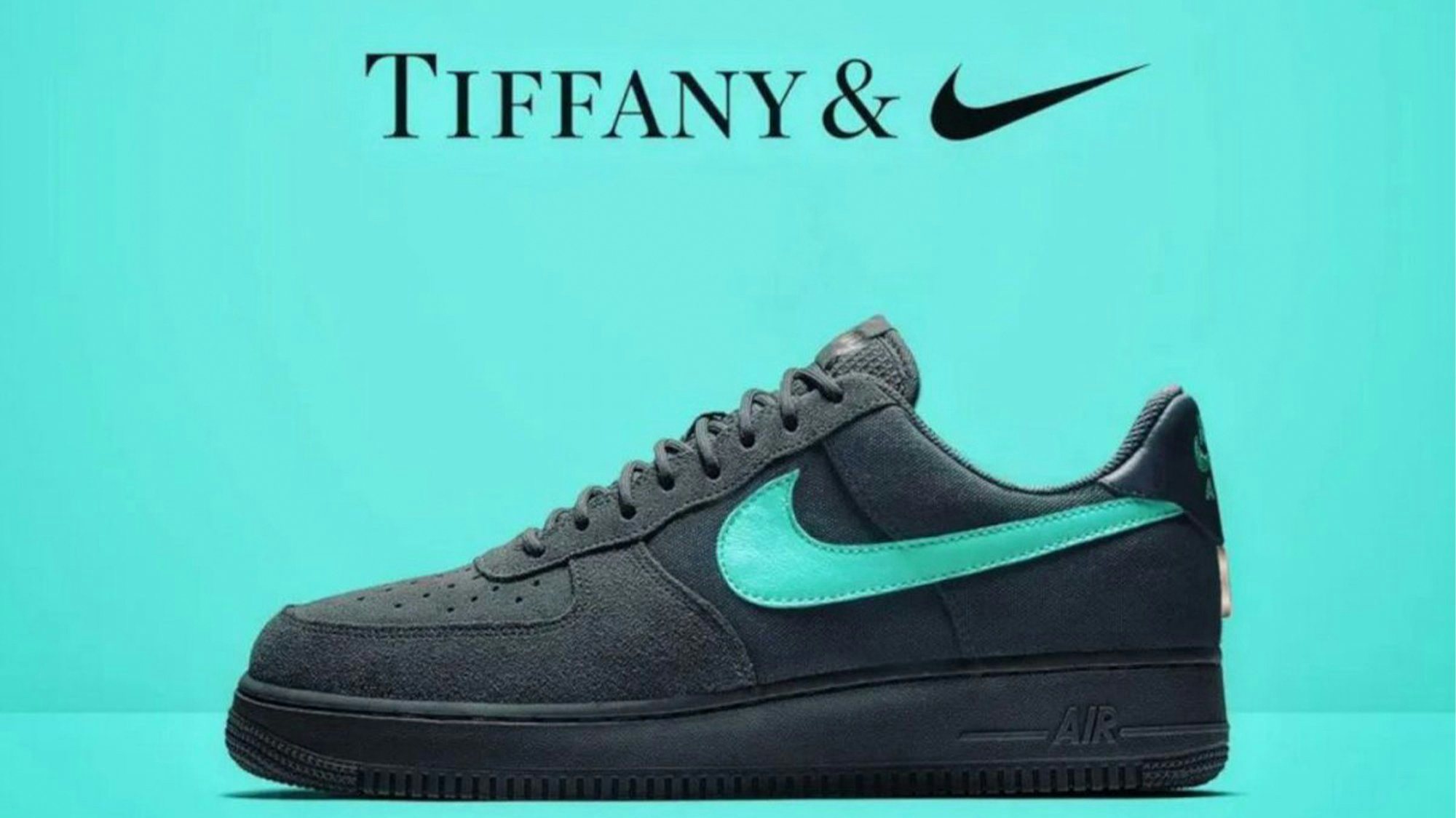 Tiffany and Nike's black and blue shoes are not impressing sneakerheads around the world so far. In China, the reception was tepid. Photo: Tiffany & Co.