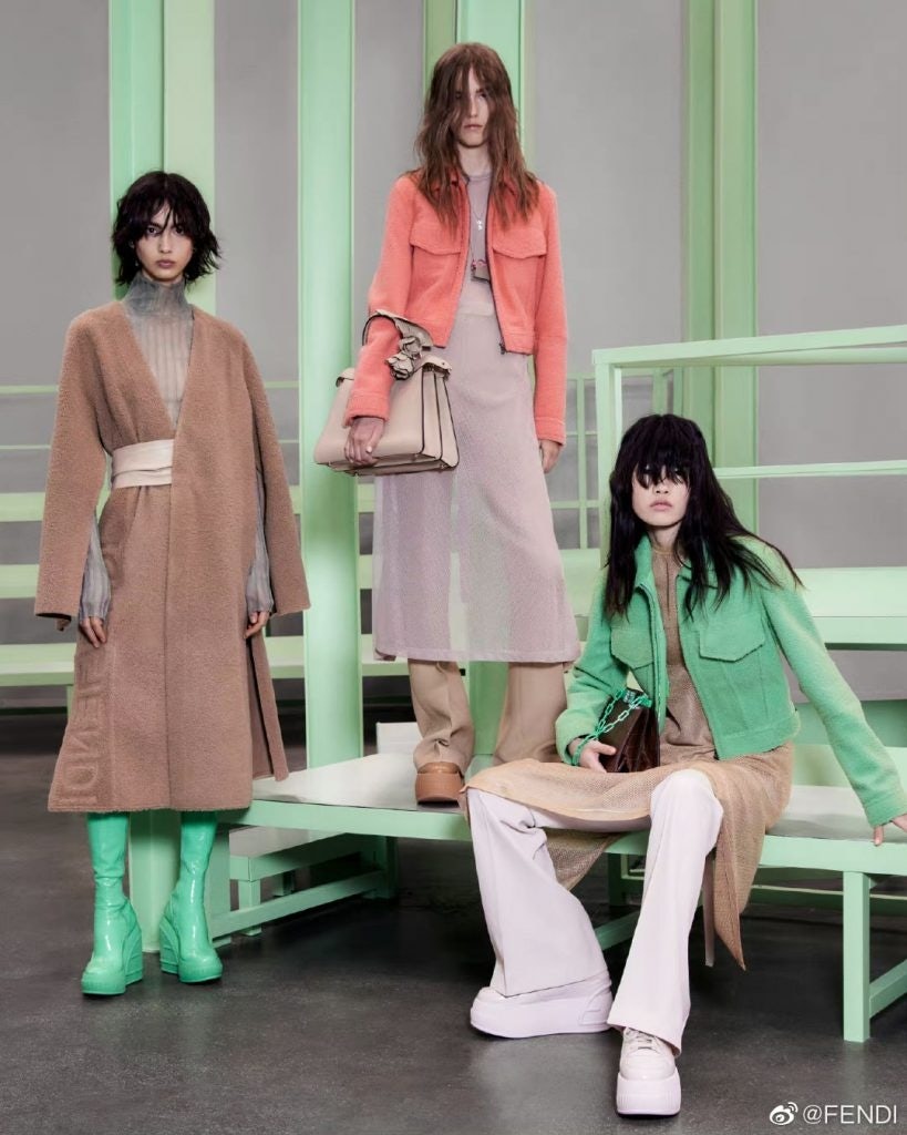 Fendi also tapped the Y2K trend for its latest collection. Photo: Fendi