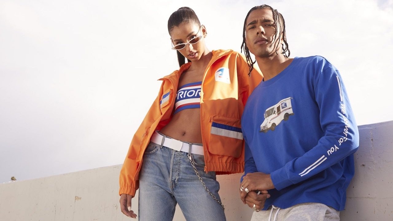 The United States Postal Service’s Forever 21 apparel collection sold out quickly when it was released in 2019. (Photo: Courtesy of Forever 21)
