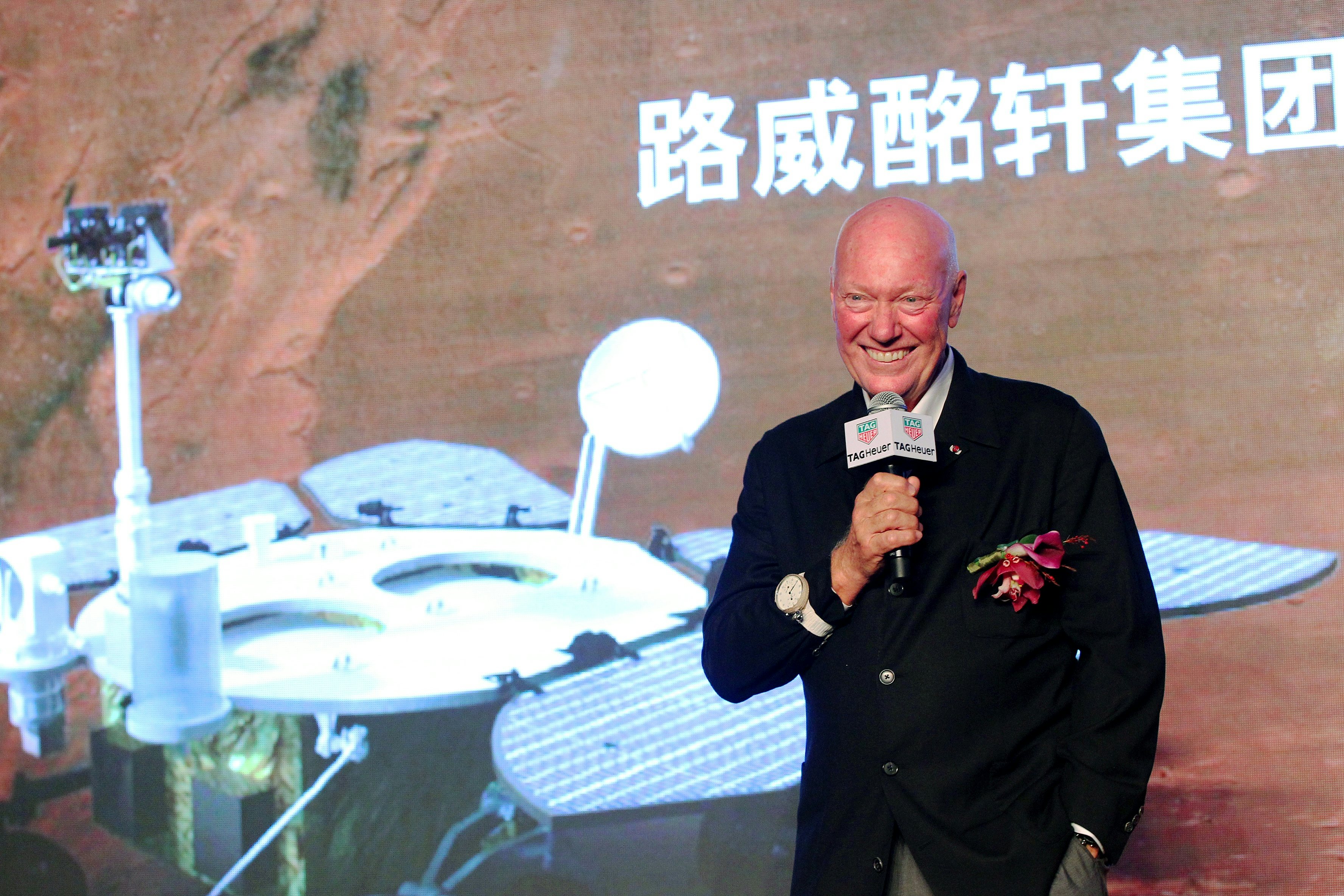 Jean-Claude Biver at an event celebrating TAG Heuer's selection as the official timekeeper of China’s Mars Exploration Program. (Courtesy Photo)