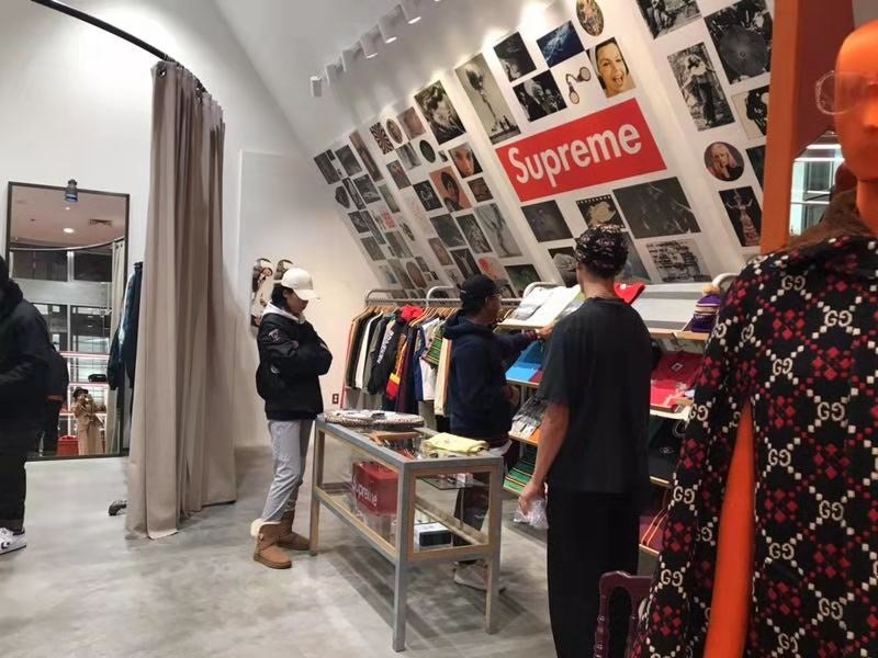 The Supreme sales associate told us that if you don't want to wait in line, it's easier to purchase Supreme products at Dover. Photo: Jing Daily
