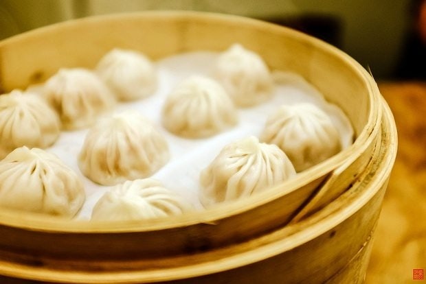 Soup dumplings, or xiao long bao, 