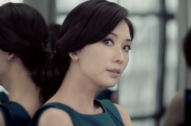 Taiwanese model and actress Lin Chi-ling in a still from Hugo Boss’s new video campaign to promote its upcoming Shanghai fashion show. (Hugo Boss)