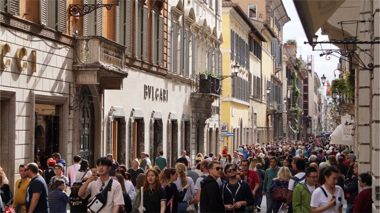 Rome's luxury shopping haven Via Condotti is still popular, but Chinese tourists are more discerning about their purchases. Photo: Shutterstock