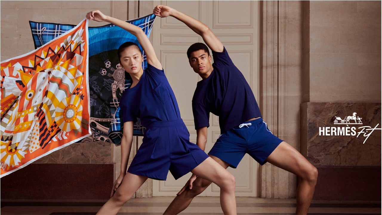 Hermès is the latest luxury brand to cash in on China’s wellness craze, launching yoga tutorials on its WeChat Mini Program and more. Photo: Courtesy of Hermès