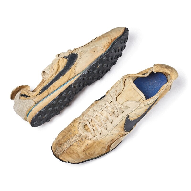 The waffle sole was Nike’s first major innovation as a brand, providing better grip and cushion than most running shoes of the time. Photo: Sotheby's