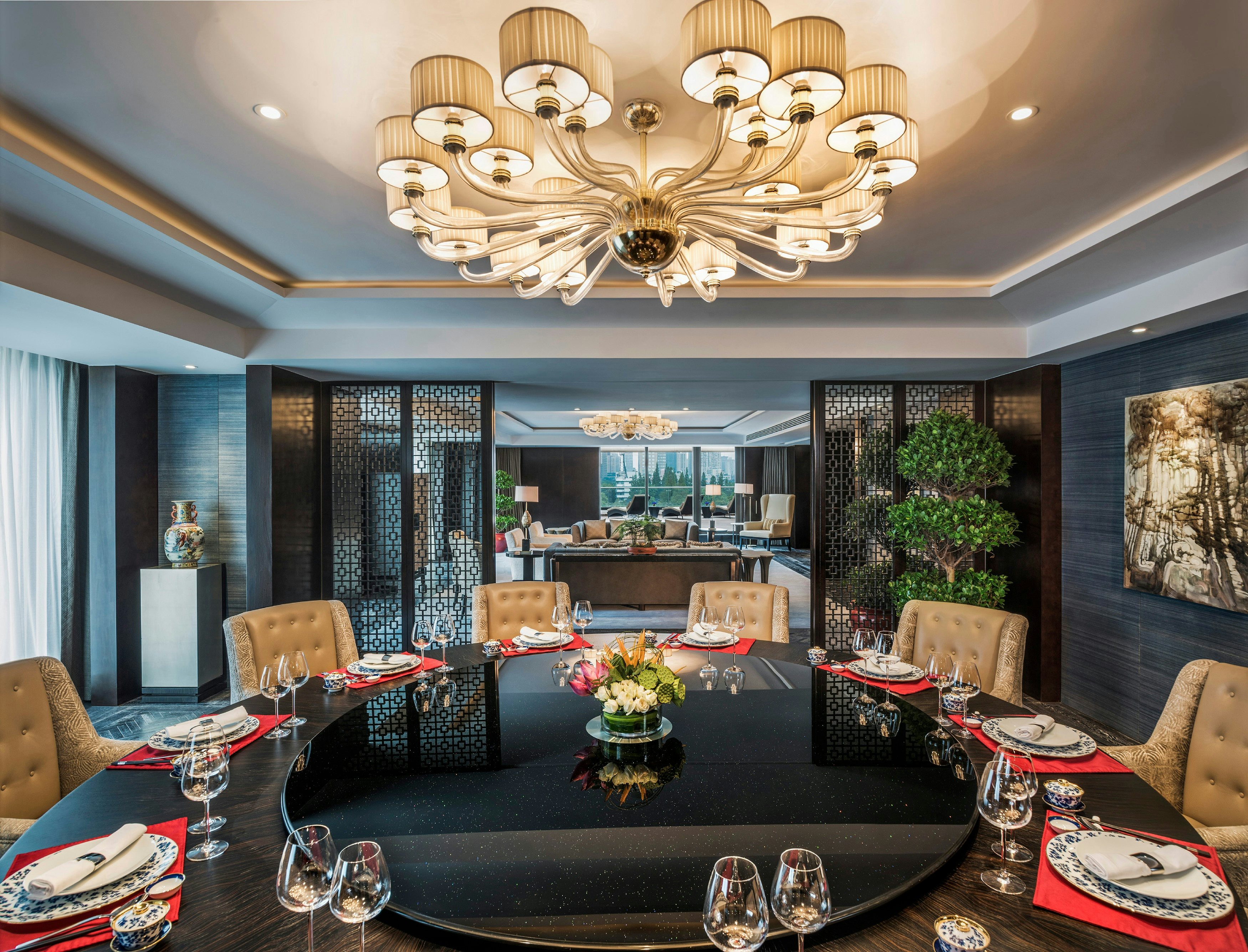 The dining area in the Presidential Suite. (Courtesy Photo)