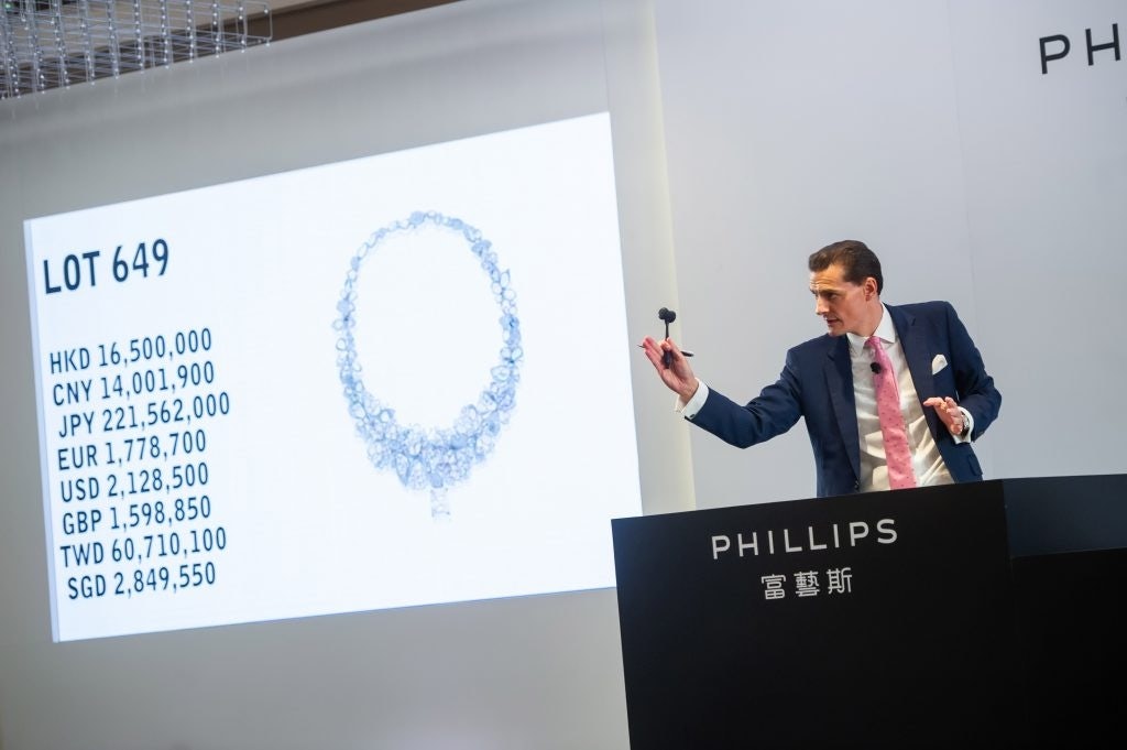 Graeme Thompson, the worldwide head of jewelry at Phillips, auctioned Jardin de Giverny. Photo: Phillips