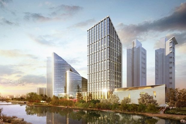 A rendering of Bulgari's planned hotel in Beijing. (Courtesy image)