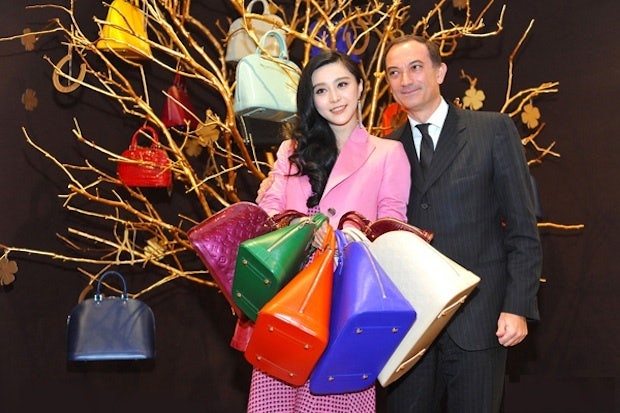 Actress Fan Bingbing is the face of the Alma handbag in China (Image: iFeng)