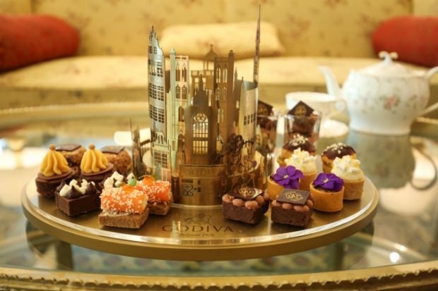 Ritz-Carlton Beijing is collaborating with Godiva for its afternoon tea service. (Courtesy Photo)