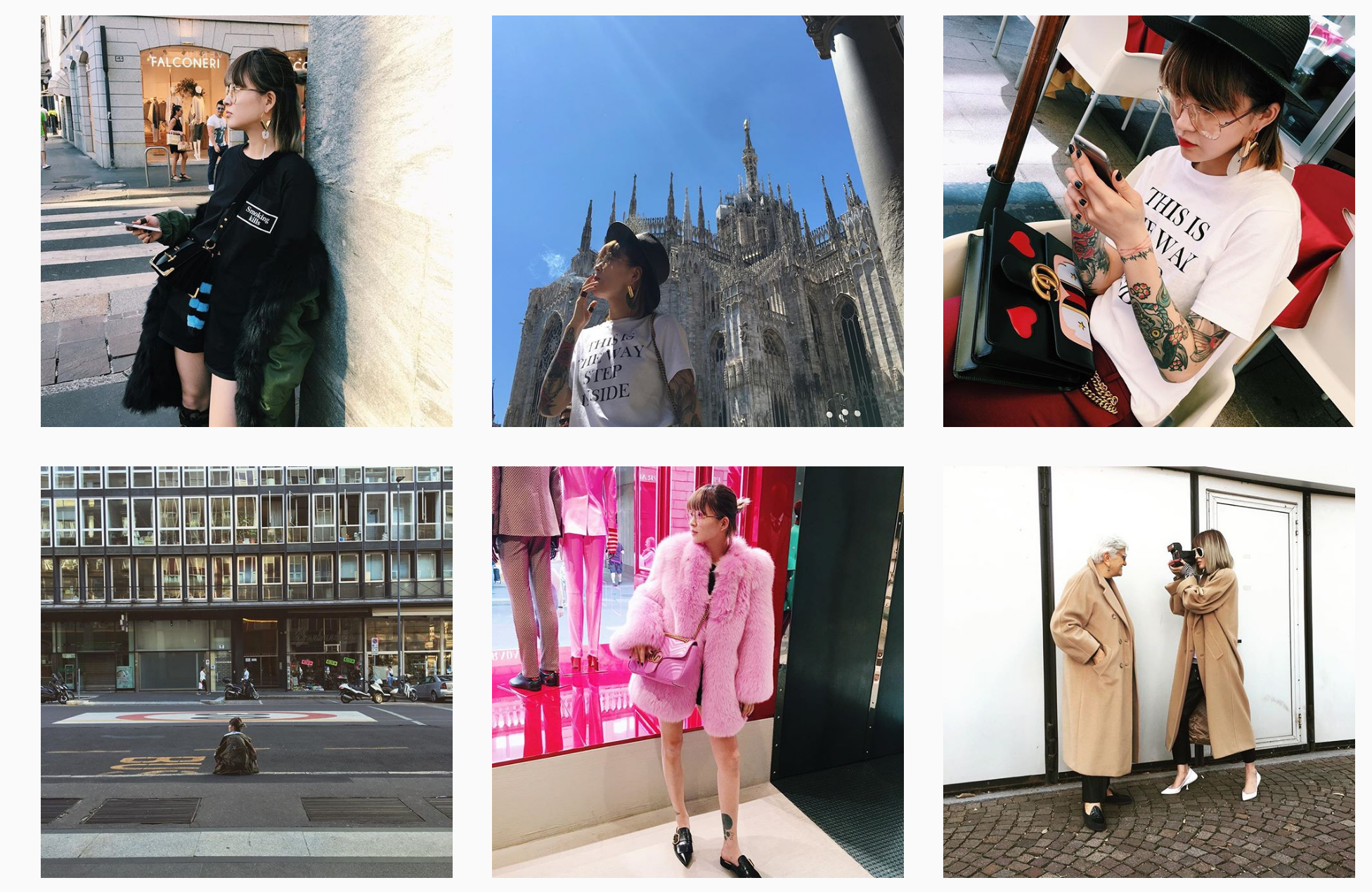 The Instagram account of Chinese fashion blogger and stylist Fil Xiaobai. (Instagram)