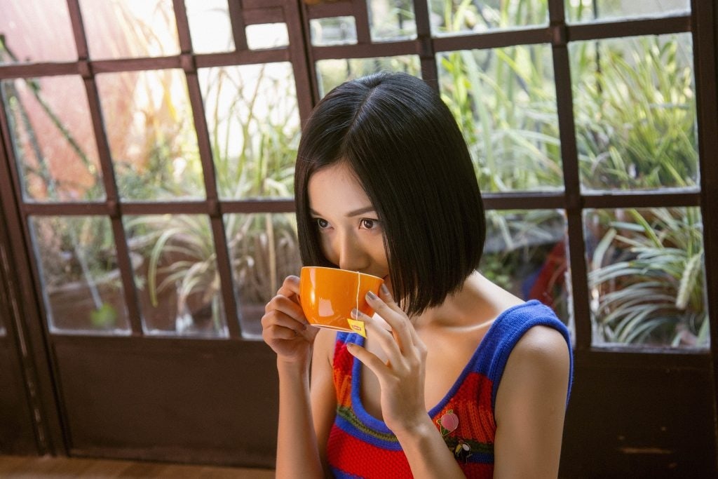 Chinese celebrity Tian Yuan models Angel Chen for Lipton. (Courtesy Photo)