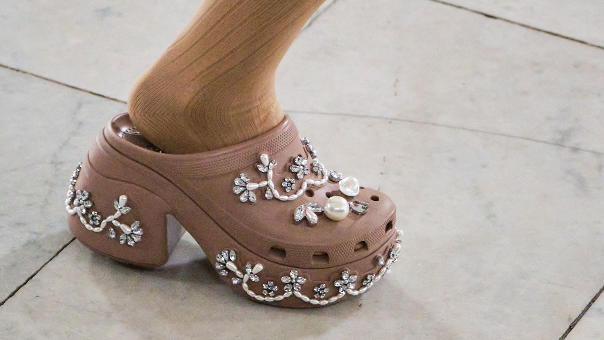 Simone Rocha x Crocs in LFW hat trick