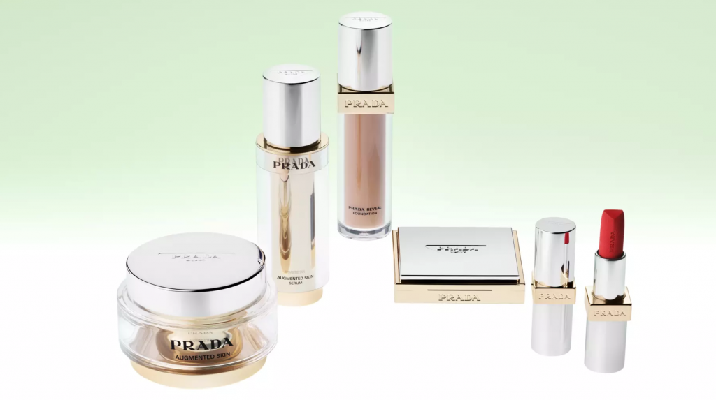 Prada launched its makeup and skincare line on August 1, landing on its official website, dedicated beauty website, and selected landmark shopping malls, such as Selfridges and Harrods. Photo: Prada Beauty