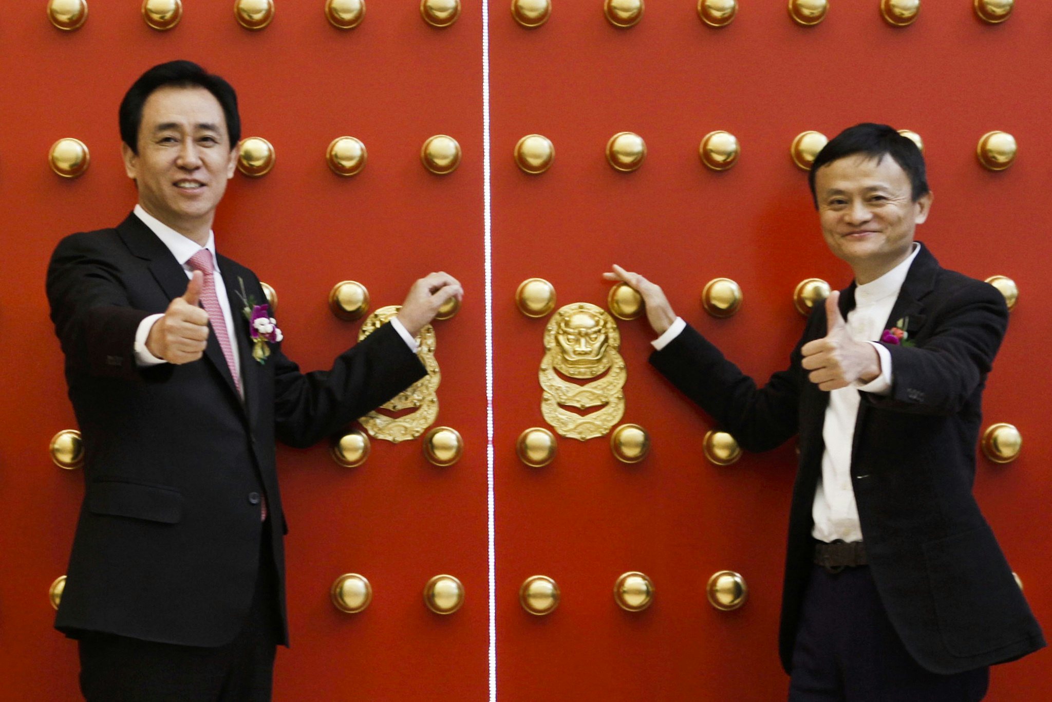 Alibaba's Jack Ma and Evergrande's Xu Jiayin are two of the most well-known Chinese billionaires around the world. Photo: VCG