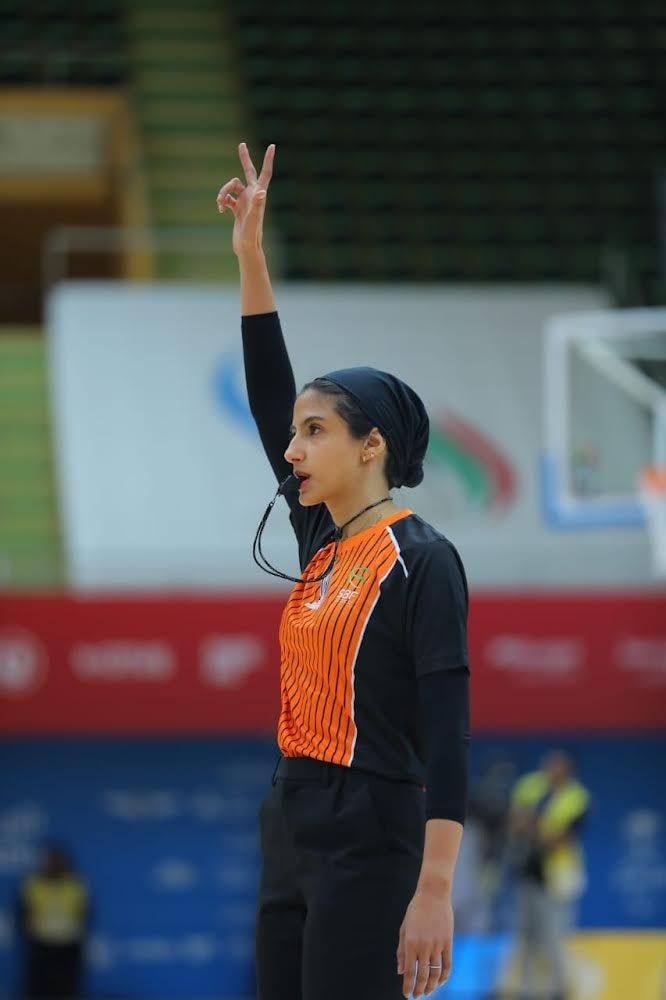 Al-Nahdi is the first Saudi international referee in basketball to be accredited by the International Basketball Federation (FIBA). Image: Courtesy
