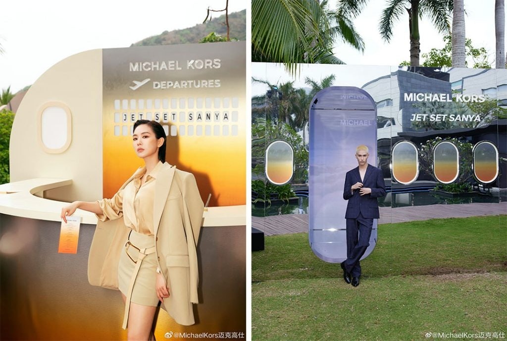 Michael Kors' Jet Set Sanya experience featured a live presentation of the Spring 2023 Michael Kors Collection and performances by local stars. Photo: Michael Kors