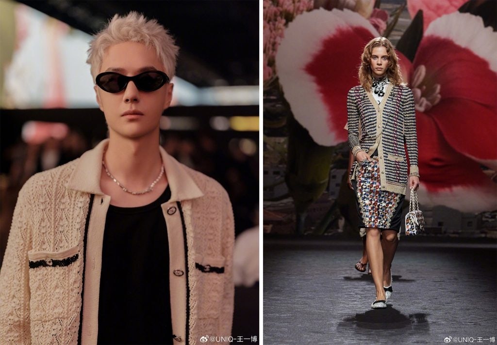 Wang Yibo's post about the Chanel Cruise 2024 show received 4.8 million likes on Weibo. Photo: Wang Yibo's Weibo