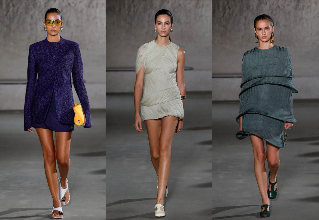 Tory Burch transported audiences to the space age with her collection on Monday. Photo: Footwear News