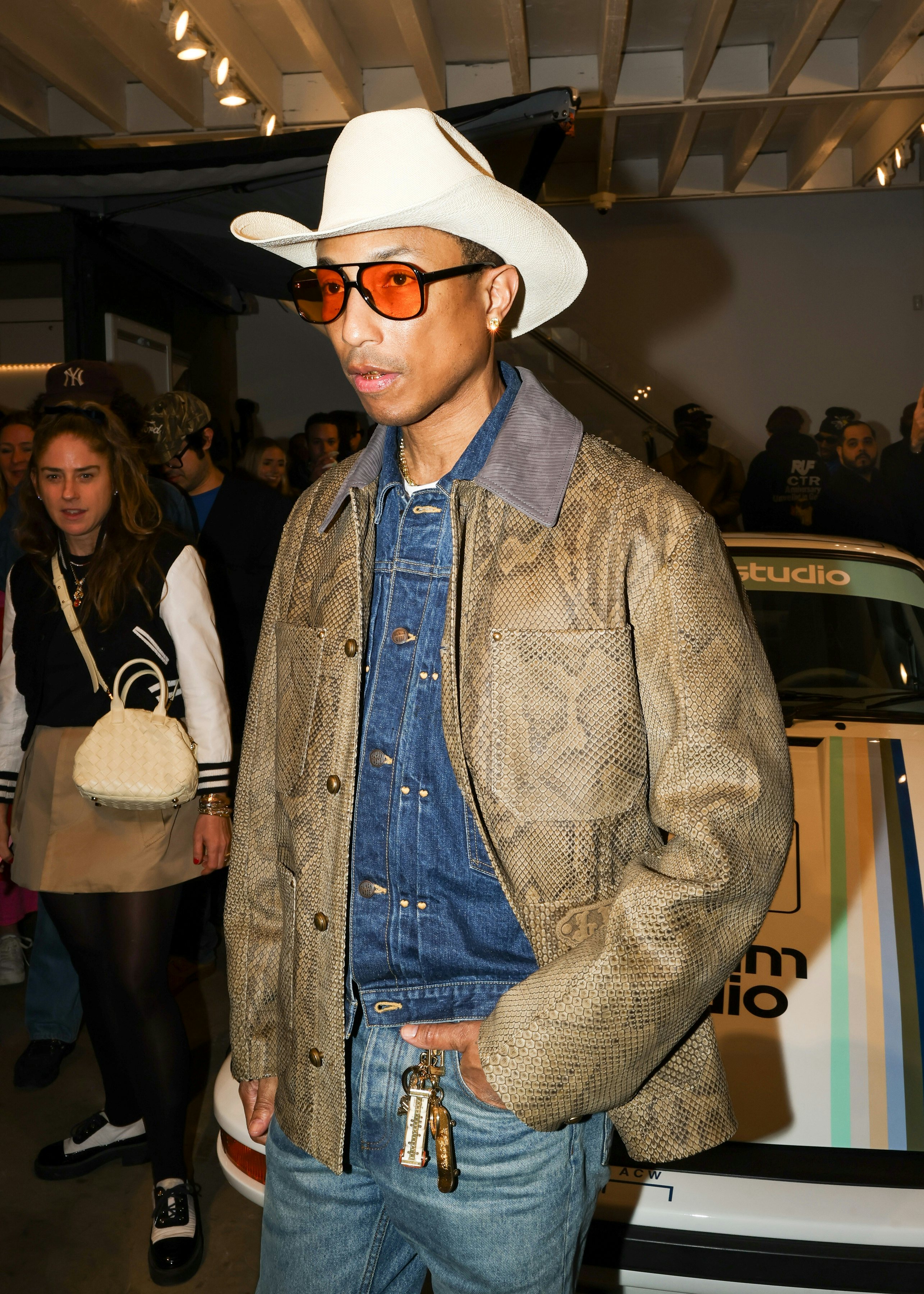 Pharrell Williams at the Joopiter ‘Joyride’ auction launch event in New York. Photo: Joopiter