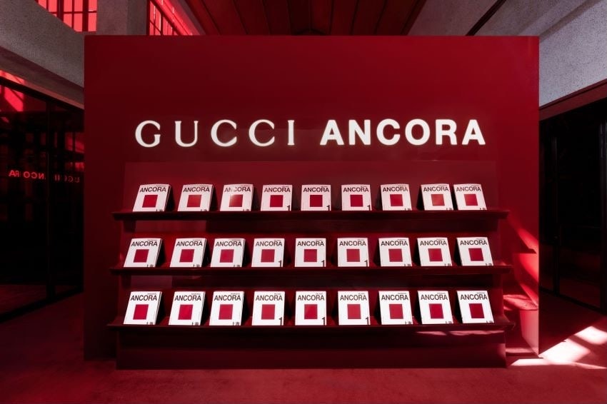 The brand presents an art exhibition featuring Gucci Ancora curated by the X Zhu-Nowell, artistic director of the Rockbund Art Museum. Photo: Gucci 