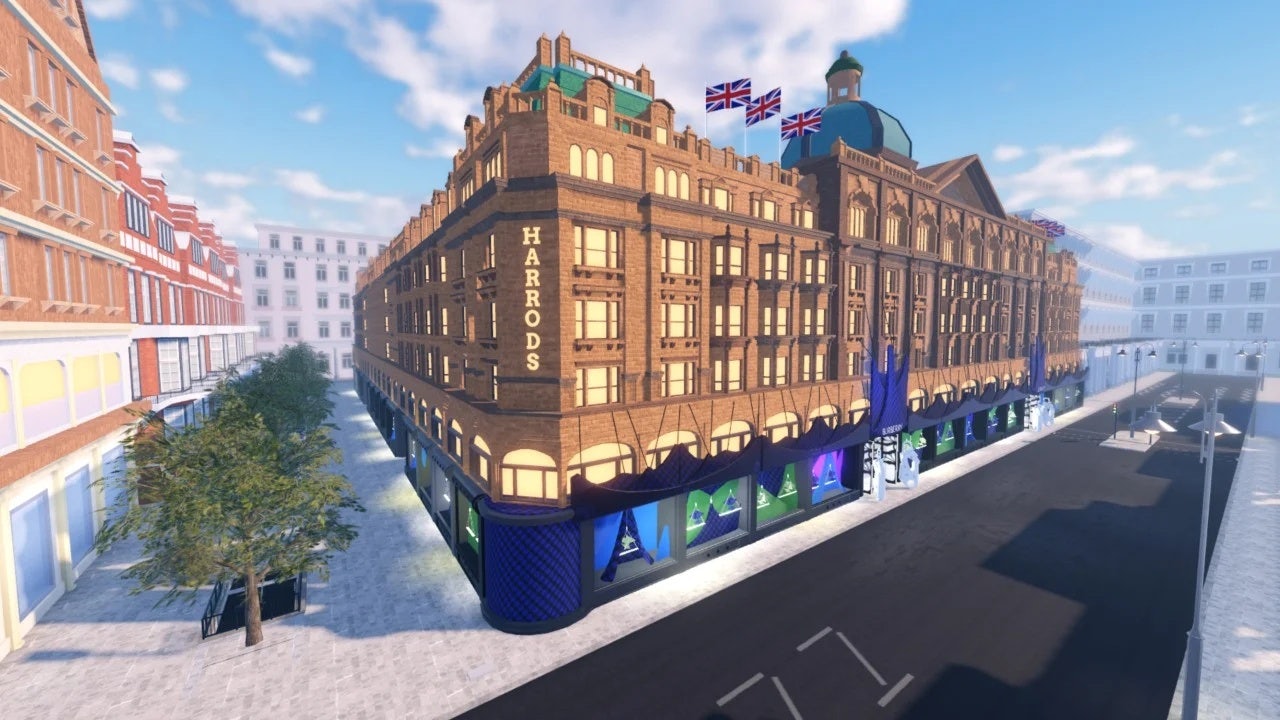 Burberry x Harrods have launched a new gamified activation in Roblox. Photo: Burberry