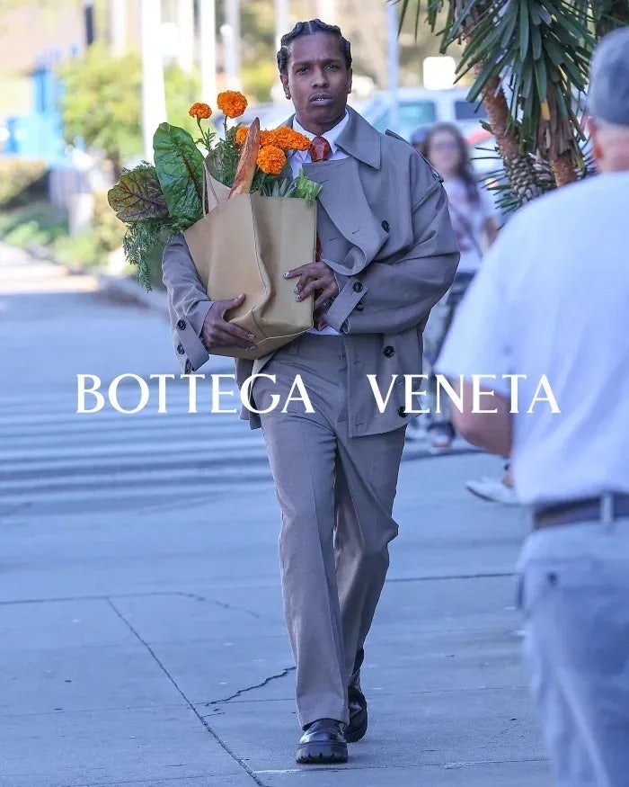 A$ap Rocky stars in Bottega Veneta's paparazzi-inspired campaign. Photo: Bottega Veneta