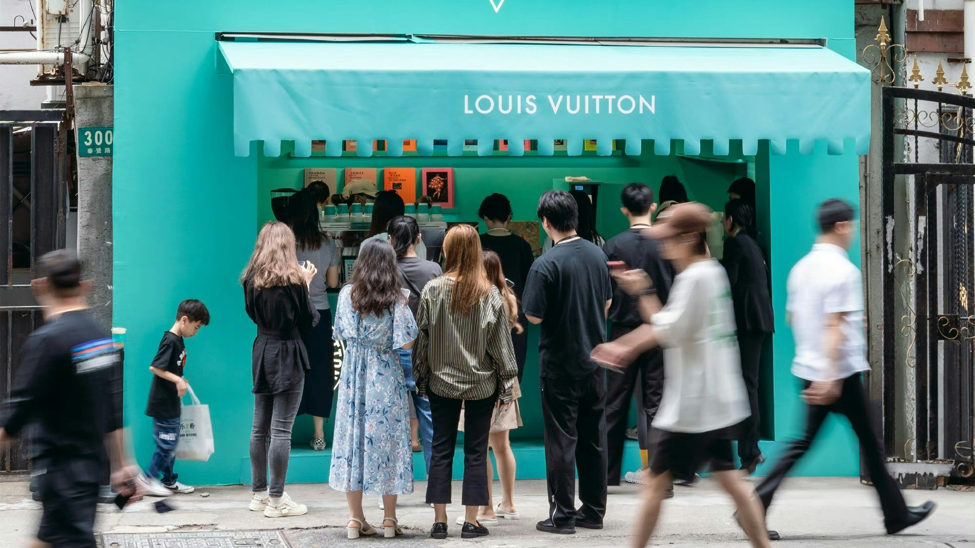 Last June, Louis Vuitton opened a pop-up bookstore with Manner Coffee in Shanghai. Image: Manner 