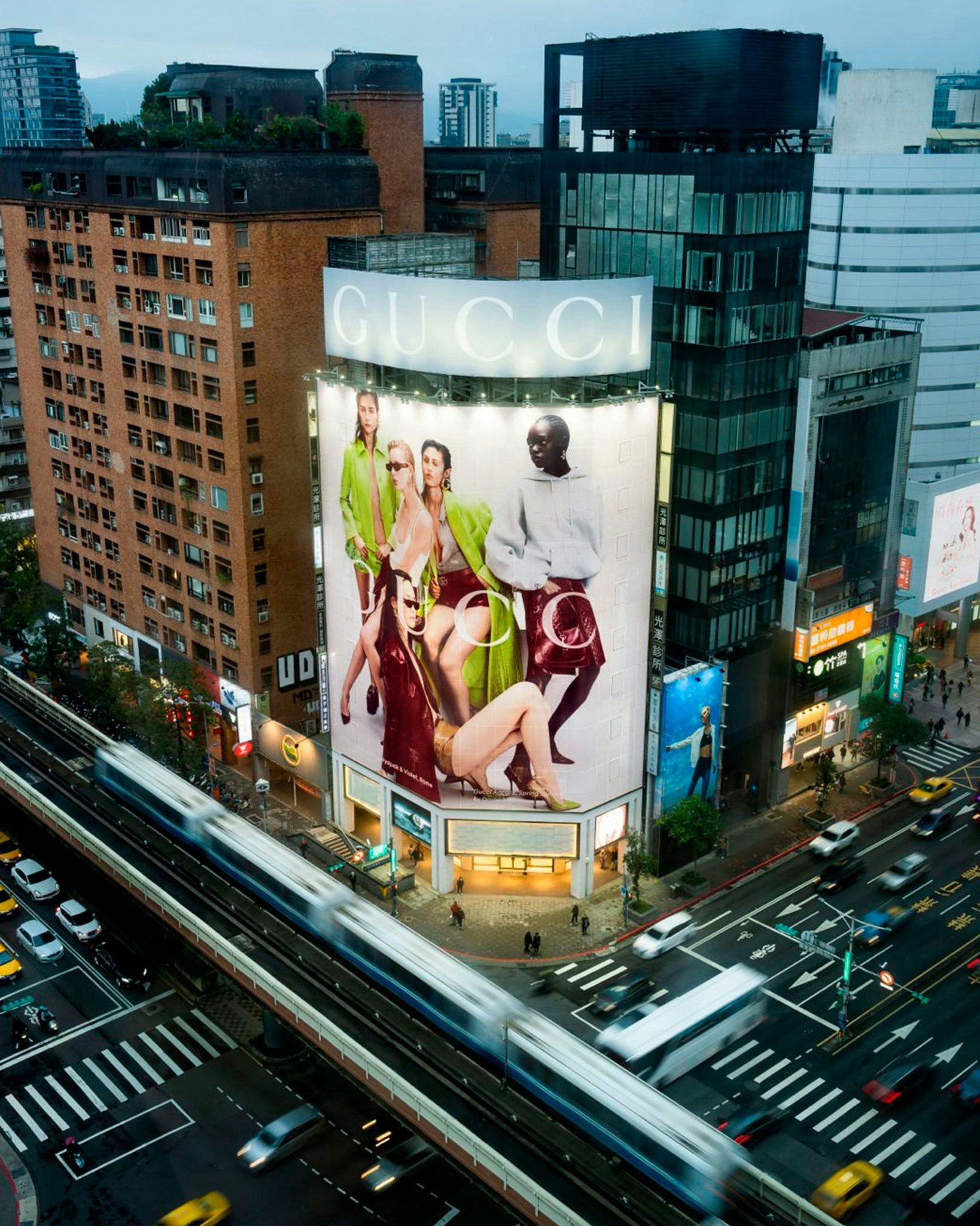 Gucci promotes its Ancora collection across different cities. Photo: Gucci