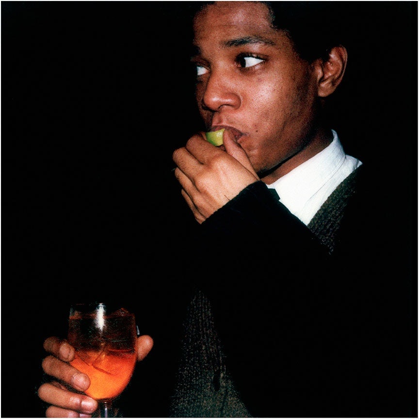 Protagonist of the NYC art scene in the 1980s, Jean-Michel Basquiat shot by Maripol. Photo: Maripol