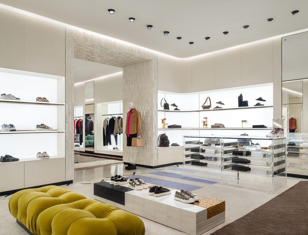 Valentino Shanghai Plaza 66 flagship store has dedicated an entire floor to the men's universe. Photo: Valentino