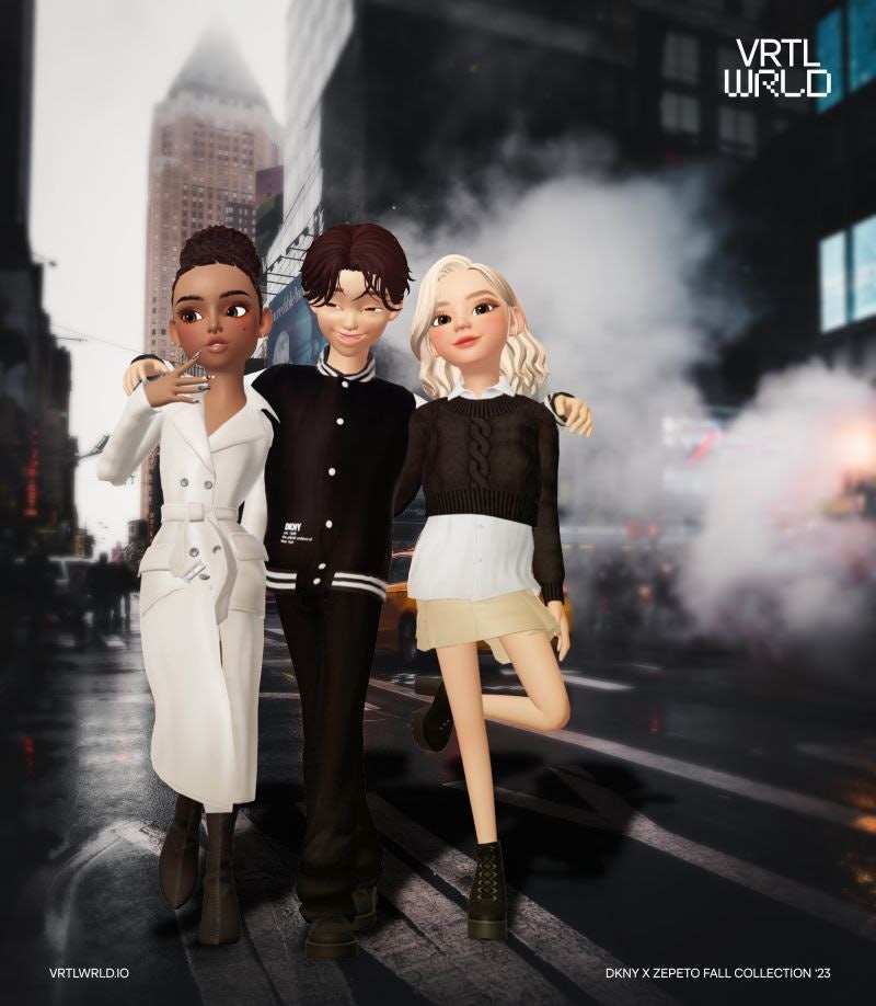 DKNY kitted out Zepeto natives in branded wearables for their avatars. Photo: Zepeto
